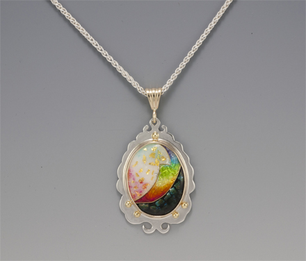 CMR028 Rainbow after the Storm Pendant
